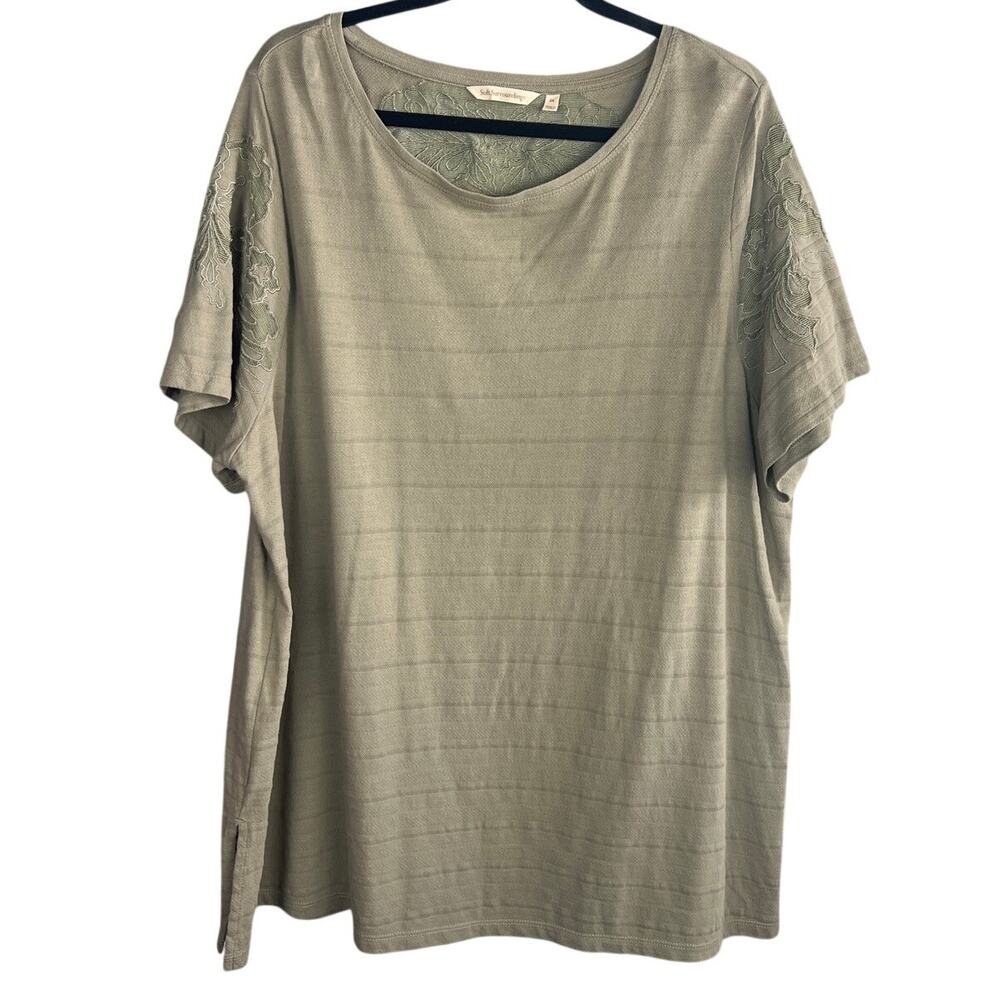 Soft Surroundings 100% Cotton Tee Size 2X